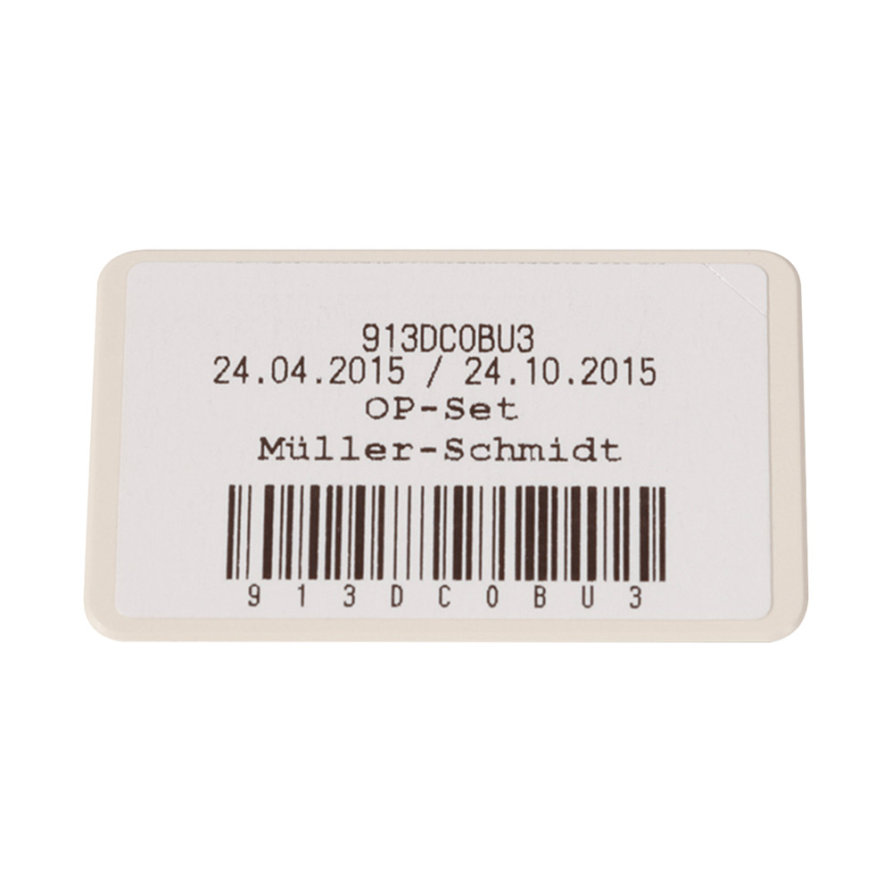 Barcode-Schild MELAstore Box weiß, 10 Stück