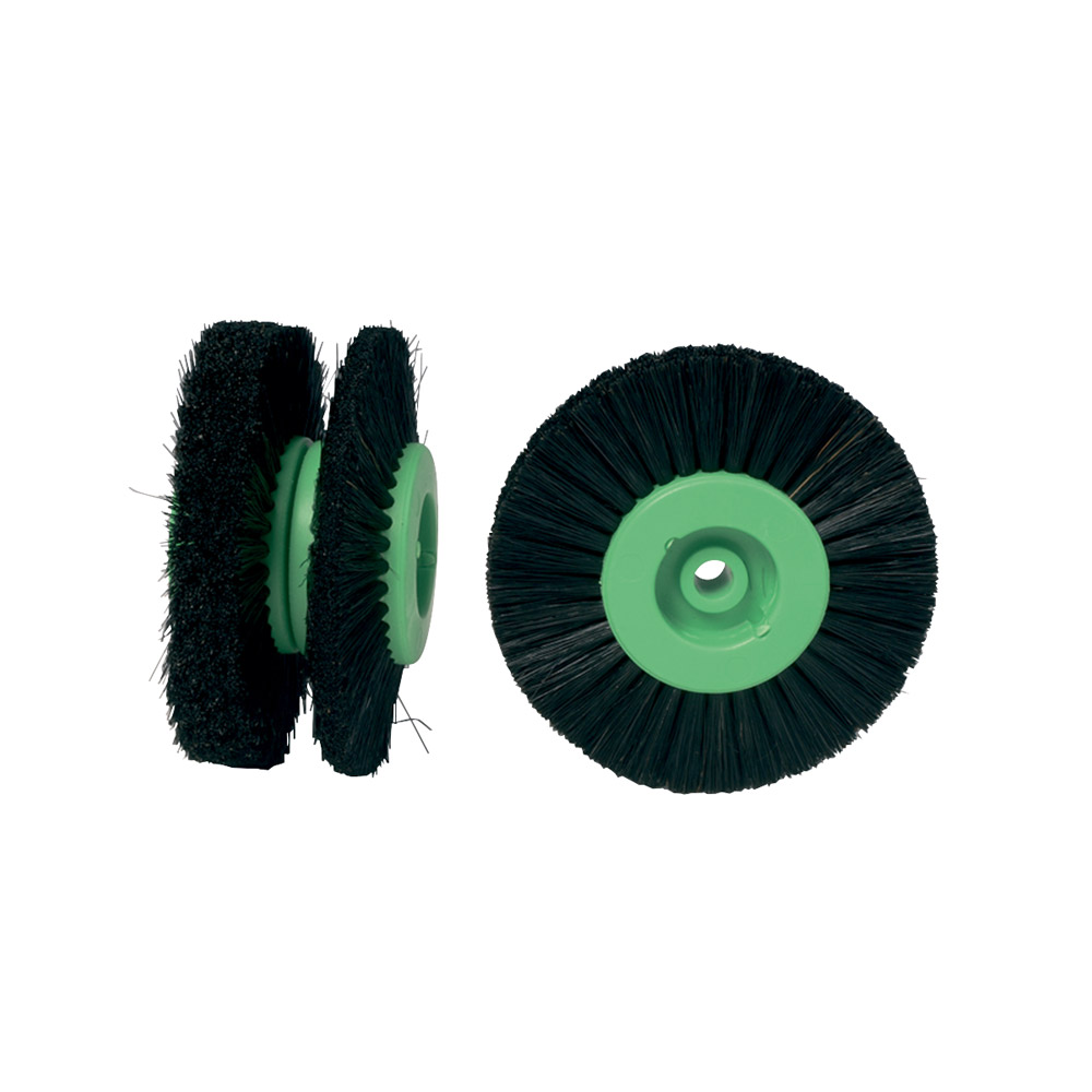 Polierbürste Kunststoffkern breit schwarz 4/40/80 mm, Stück