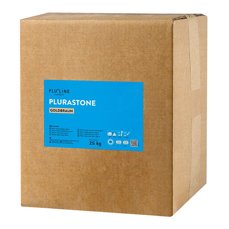 Plurastone Natur Superhartgips goldbraun, 25 kg Karton