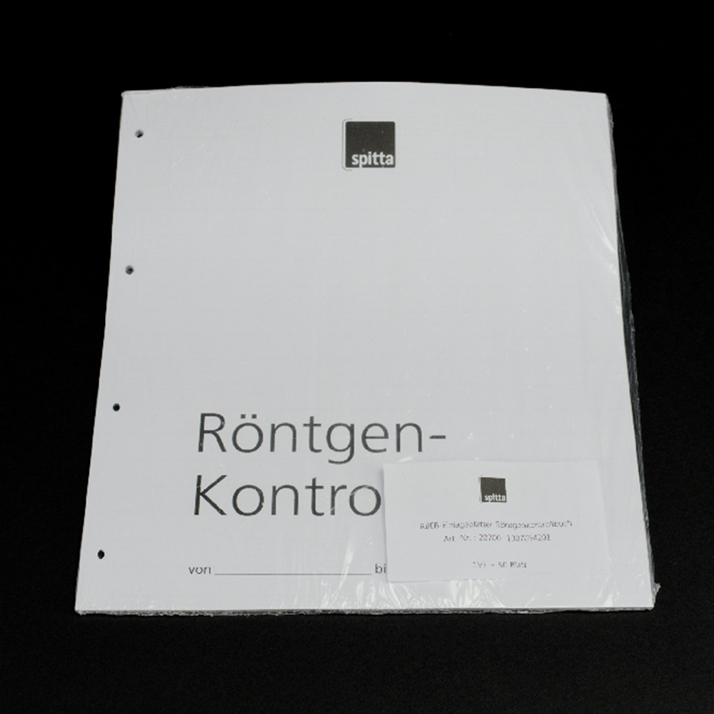 Einlageblatt Röntgen, 50 Stück