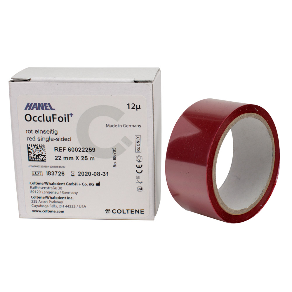 Hanel Folie 12 µ PET einseitig 22 mm rot, 25 m