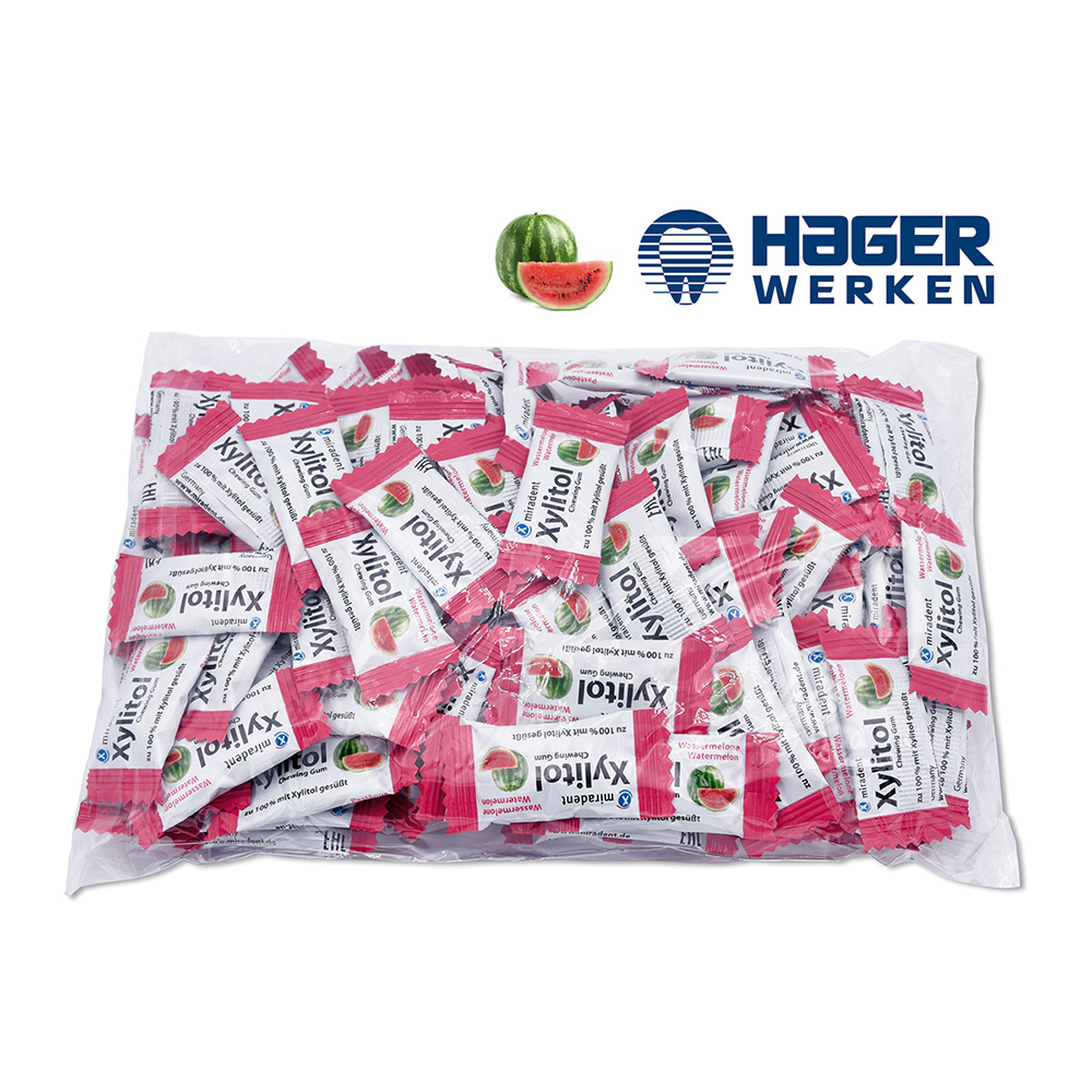 miradent Xylitol Gum Wassermelone, 100 x 2 Stück