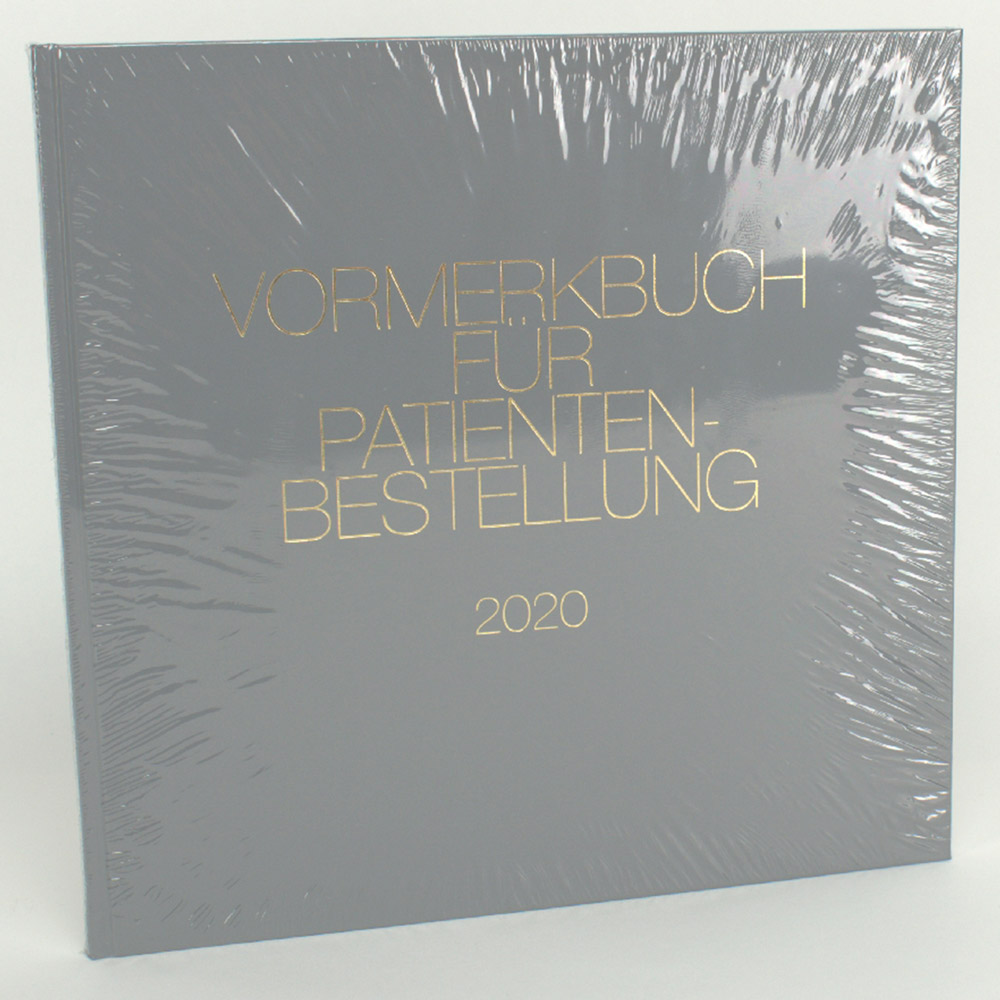 Patienten-Vormerkb. 2024 grau Faden St