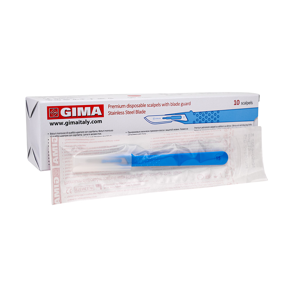 Einwegskalpell Nr. 15 steril, 10 Stück