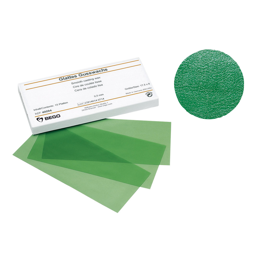 Gusswachs Platten fein genarbt 0,40 mm, 15 Stück