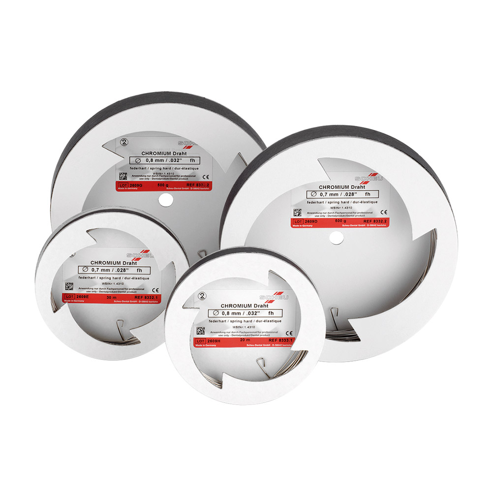 Chromium Draht hart 0,80 mm, 20 m