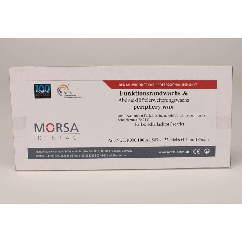 Funktionsrandwachs Morsa rot, Packung