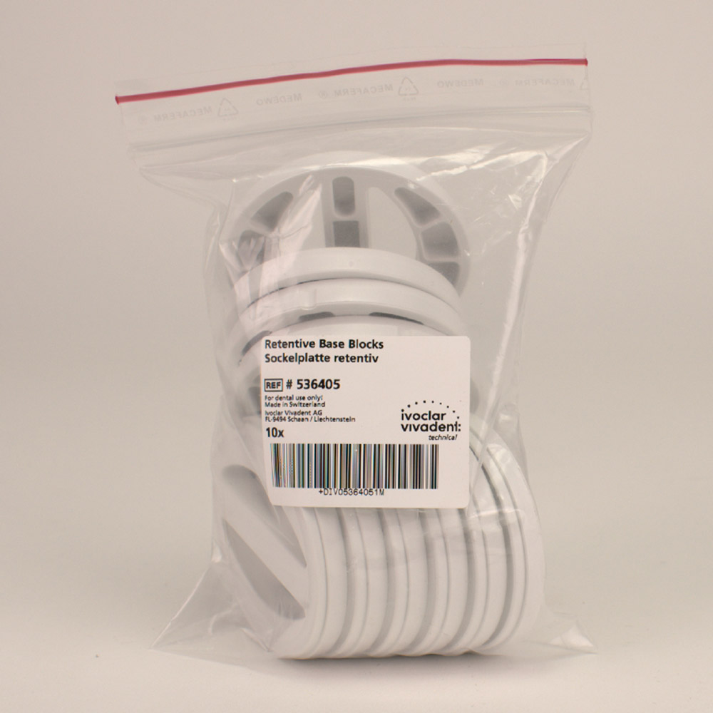 Stratos Sockelplatte retentiv, 10 Stück