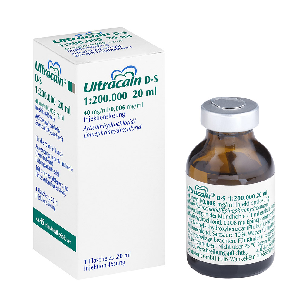 Ultracain D-S 1:200.000 grün, 10x 20 ml Mehrfachentnahmeflasche