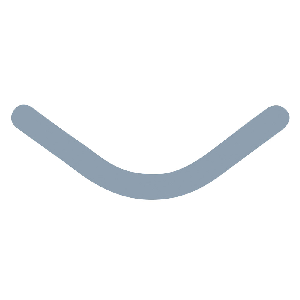 Tofflemire Slick Band regular grau right curve, 50 Stück
