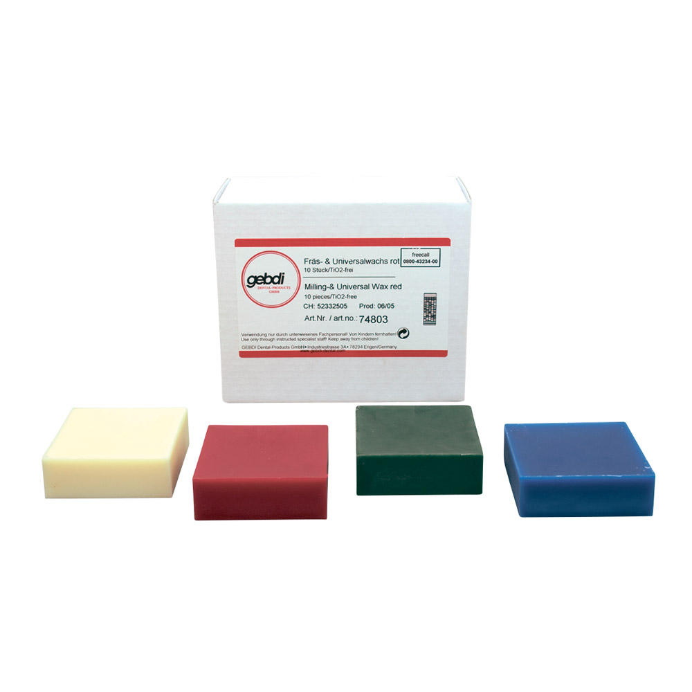 Fräs-& Universalwachs blau, 10 Stück