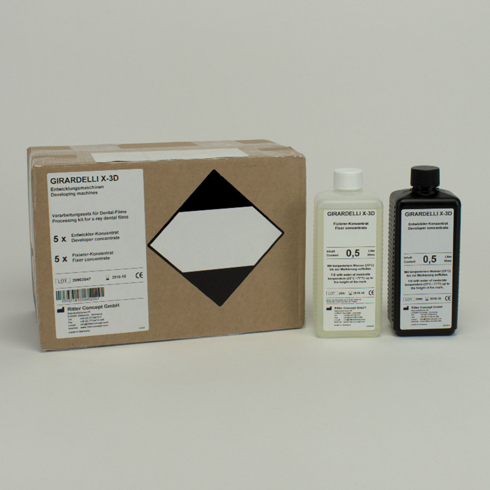 Entwicklungskonzentrat Entwickler + Fixierer X-3D, Karton
