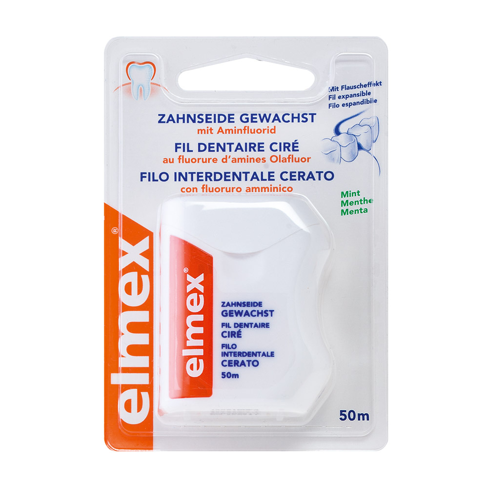Elmex Zahnseide gewachst, 50 m