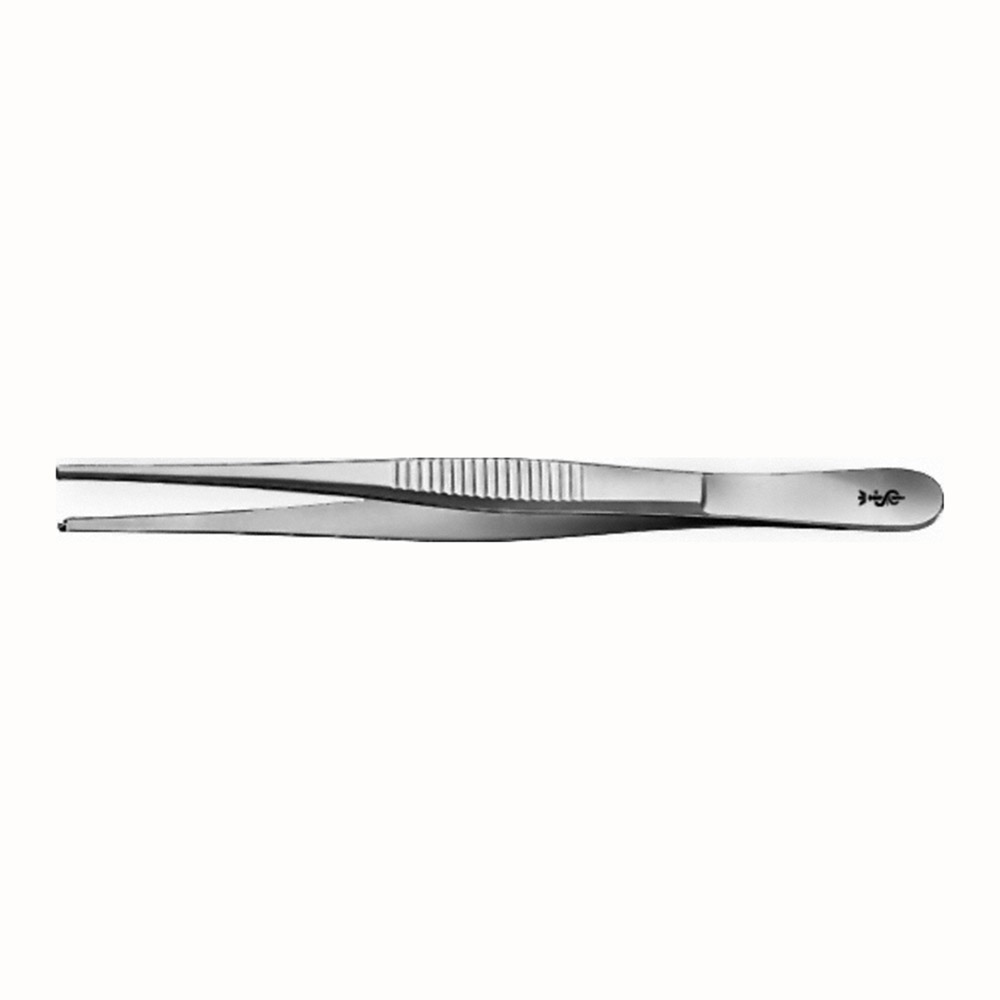 Pinzette chirurgisch 1x2 Zähne 2,5/130 mm gerade standard, Stück