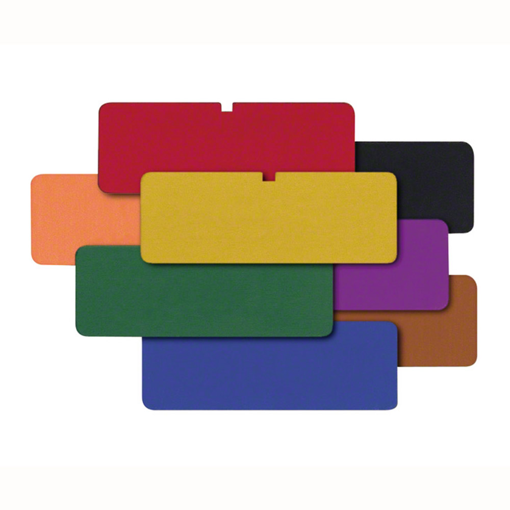 Kennzeichnungsschild unbeschriftet 50 x 18 mm rot, Stück