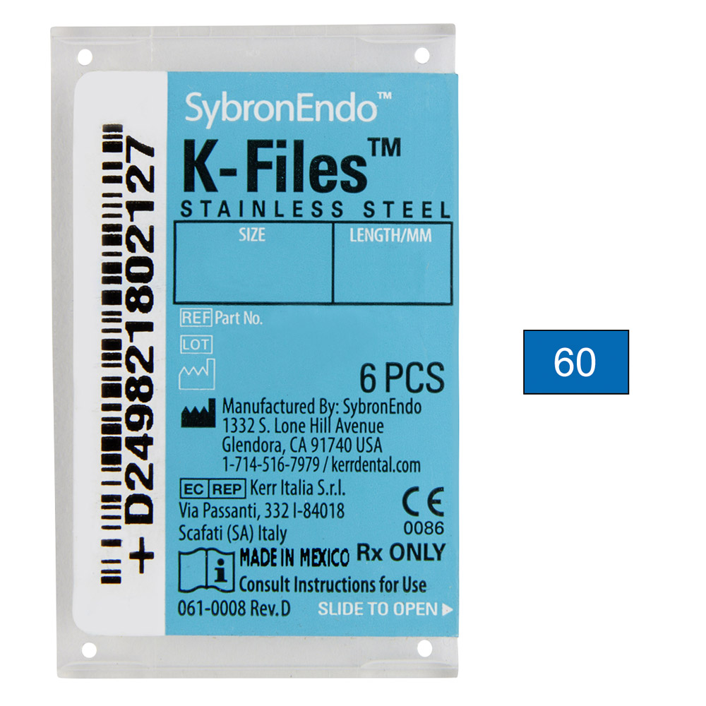 K-Feilen 060 25 mm, 6 Stück