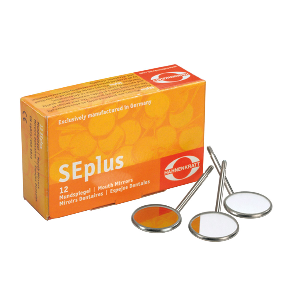 Mundspiegel SEplus 4 plan SS, 12 Stück