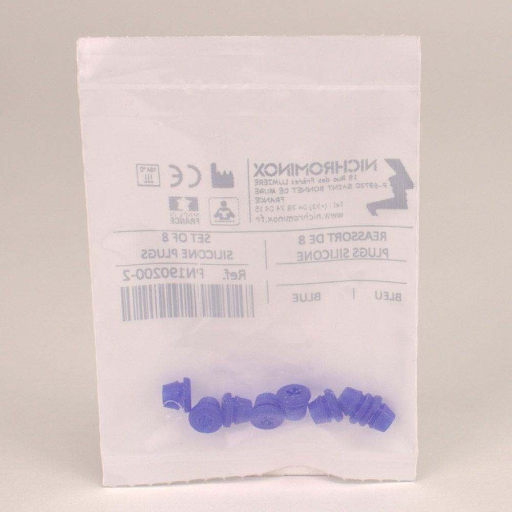 Silicon Plug für Bohrerständer blau, 8 Stück