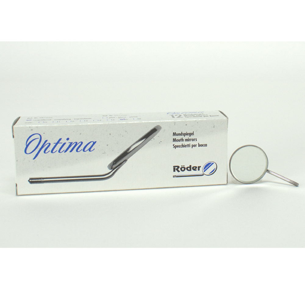 Mundspiegel Optima Gr.6 hohl , 12 Stück