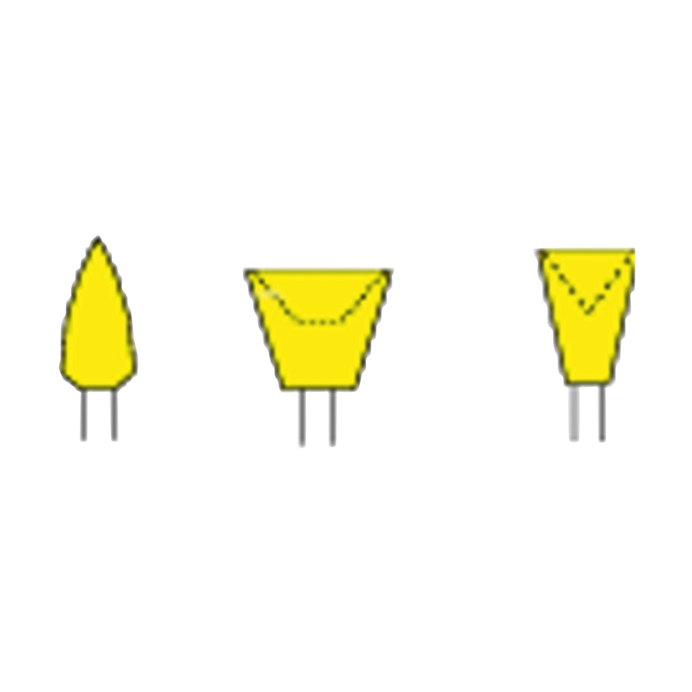 Identoflex Composite Polierer gelb 502 W, 12 Stück