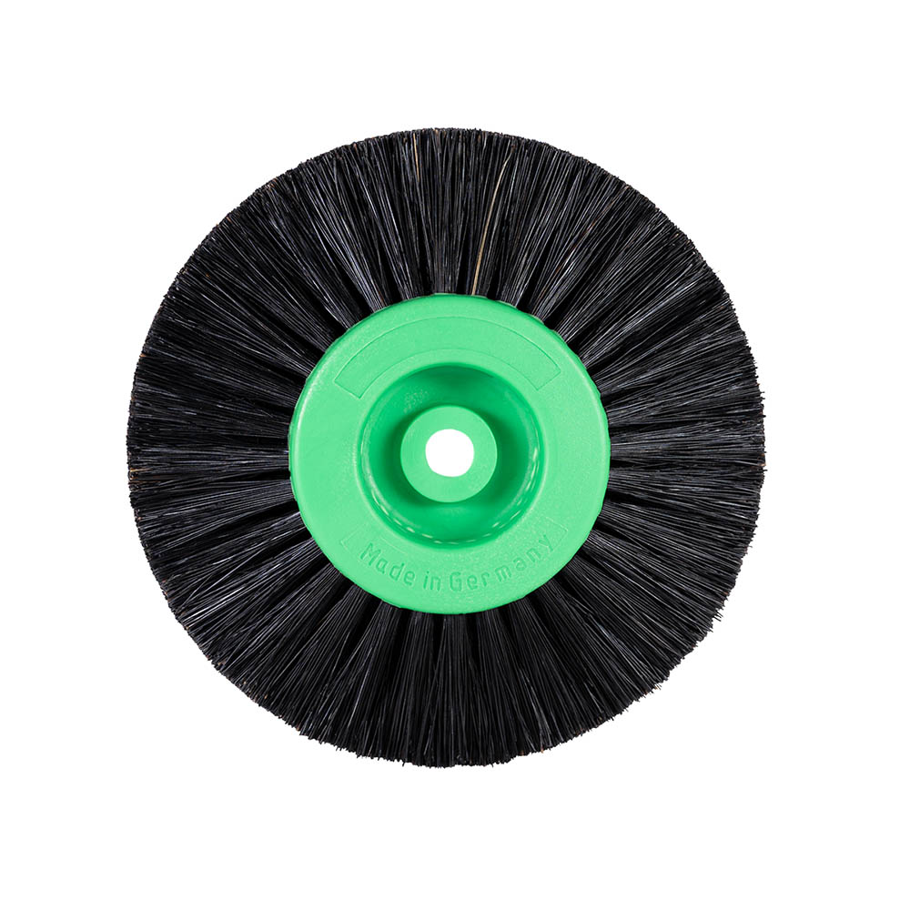 Polierbürste Kunststoffkern spitz schwarz 4/40/80 mm, Stück