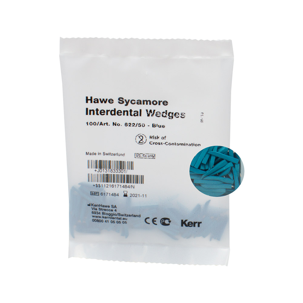 Hawe Interdentalkeile Gr. 50 blau 822, 100 Stück
