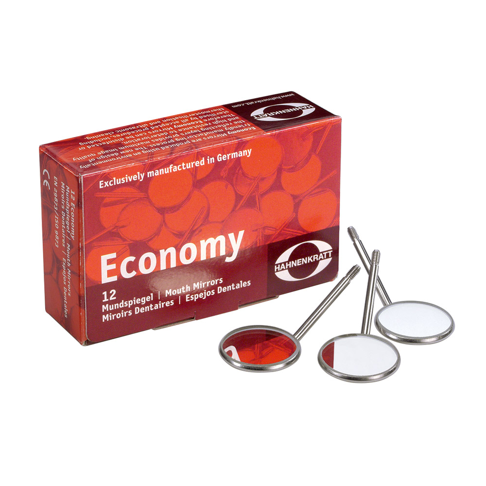 Mundspiegel Economy 4 plan SS, 12 Stück