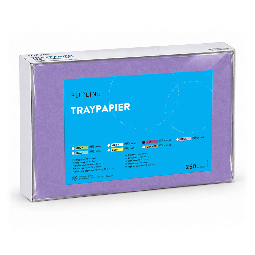 PLULINE TRAYPAPIER 18 x 28 cm lila, 250 Stück