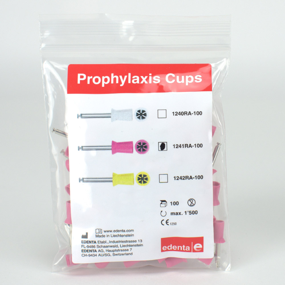 Prophy Polierer rosa 1241, 100 Stück