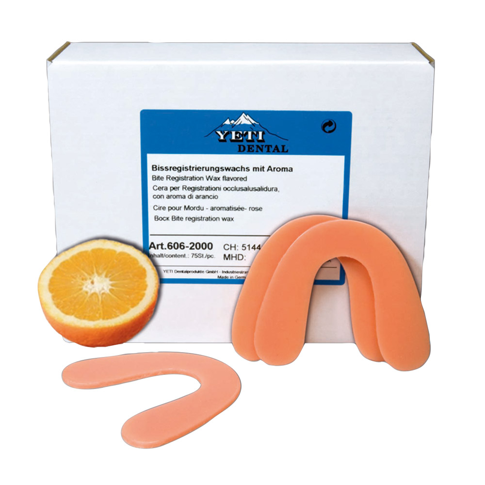 Bissregistrierungswachs hart 2 mm, 75 Stück