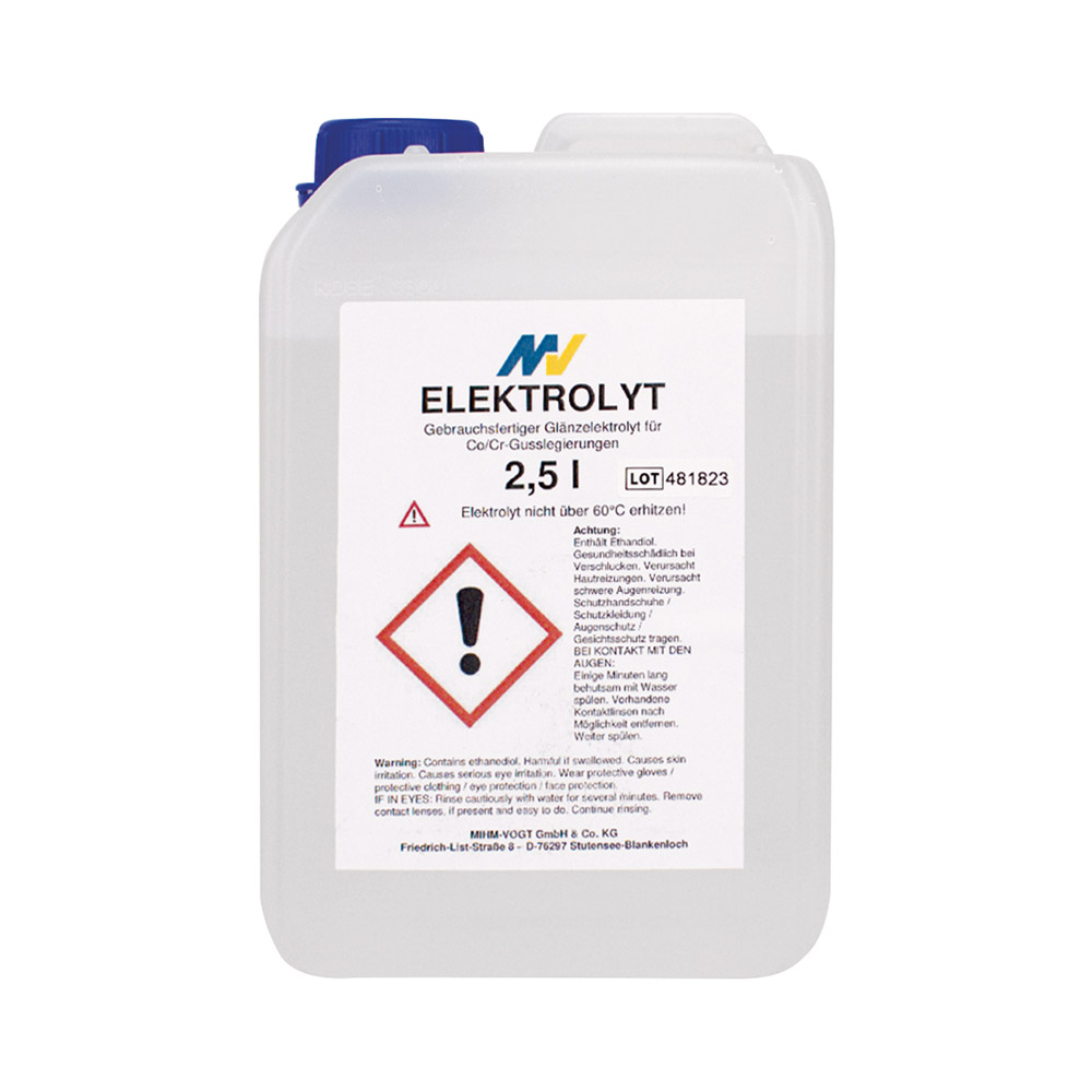 Elektrolyt Glänzflüssigkeit MV, 2,5 L