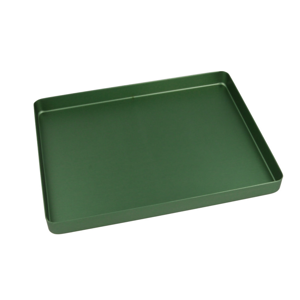 Tray Alu-Boden ungelocht mini 18 x 14 cm grün, Stück
