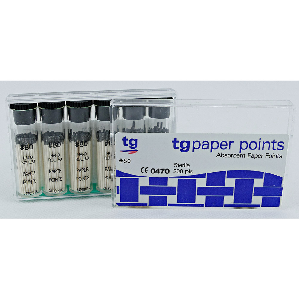 tg AbsorbentPaper Points Size 80 black, 200 Stück