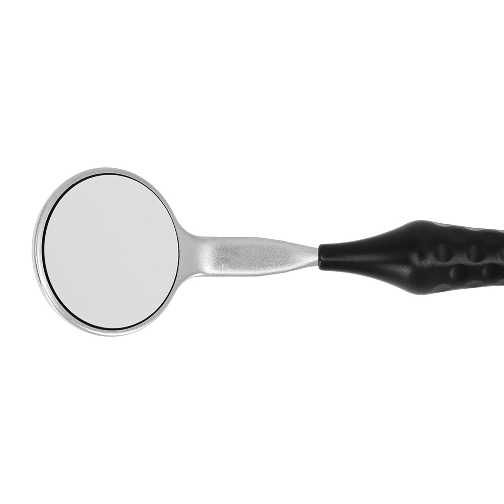 Mundspiegel MEGA Rhodium 5 plan SS, 12 Stück