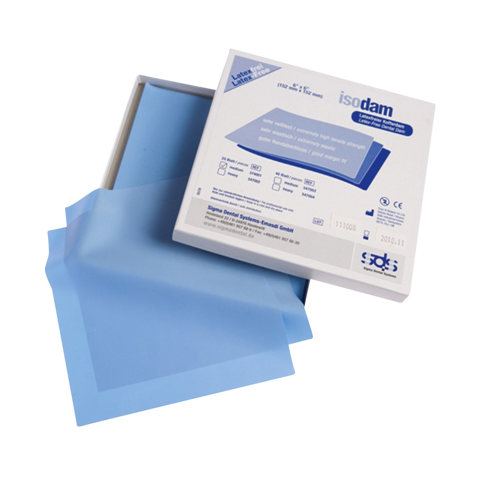 Isodam Non Latex medium blue, 40 Blatt