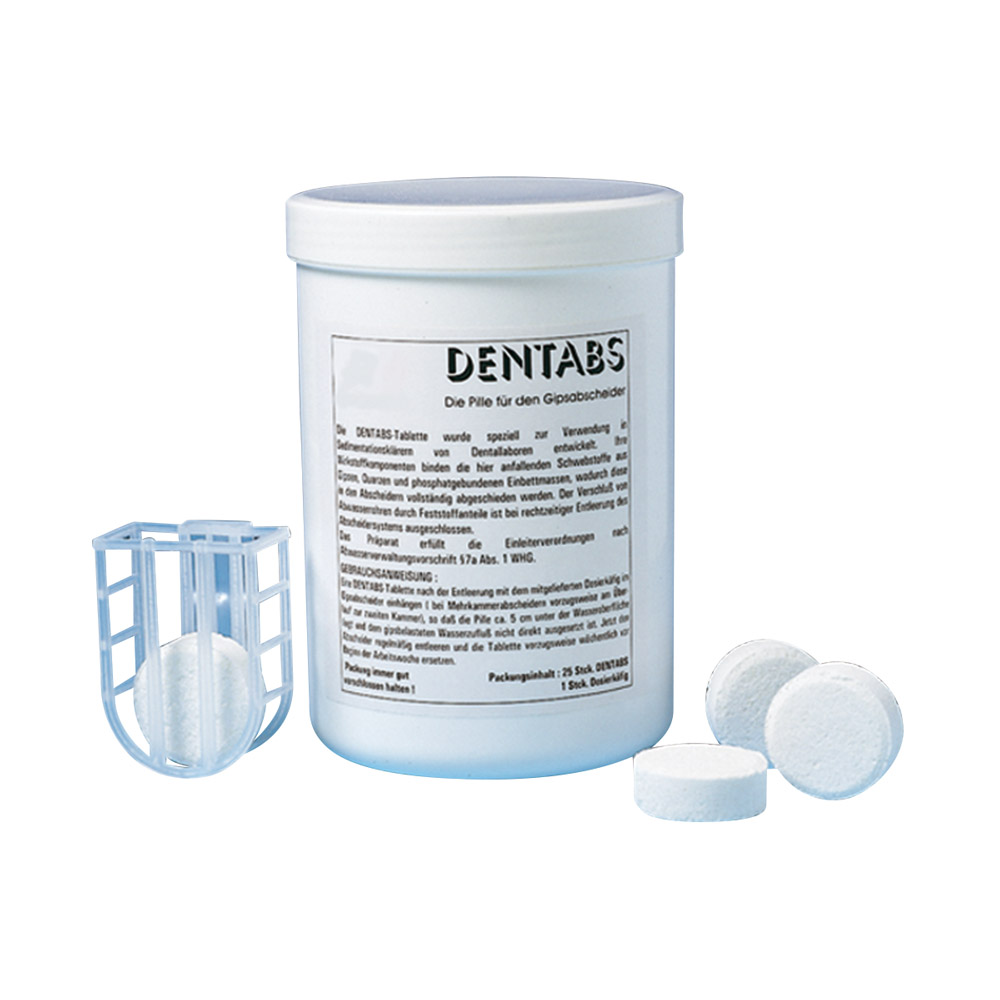 DENTABS Kleinpackung + Dosierkörbchen, 12 Stück