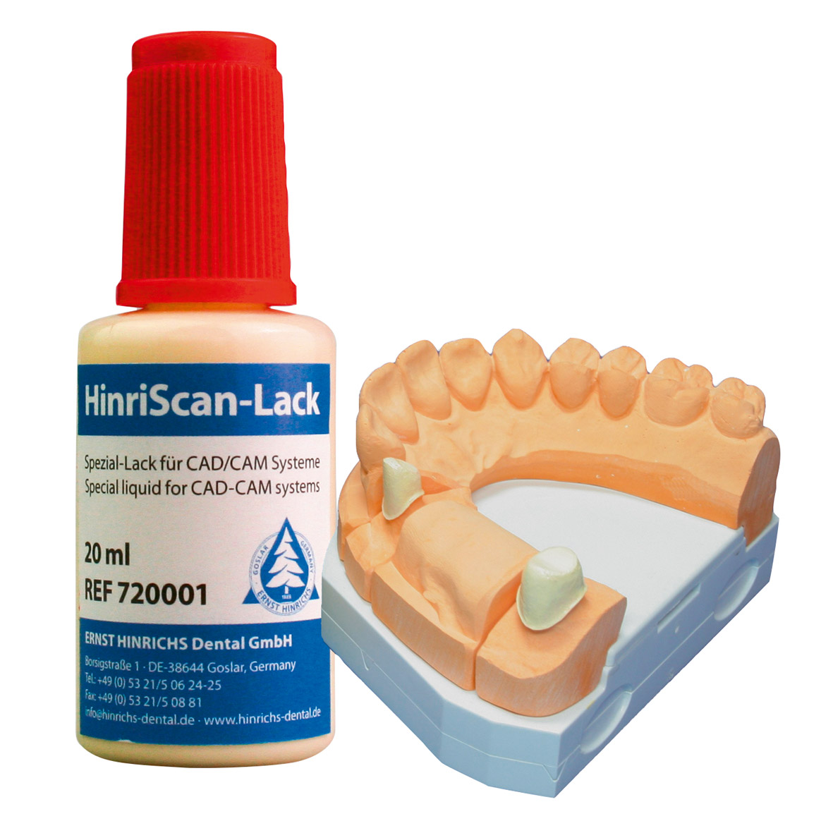 Hinriscan Lack elfenbein, 20 ml