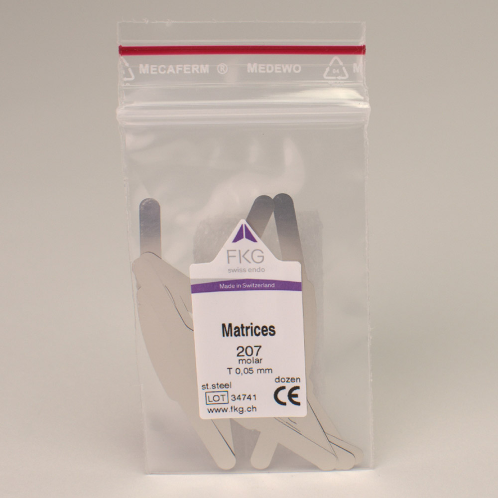 Matrizen FKG 207T Stahl 0,05, 12 Stück