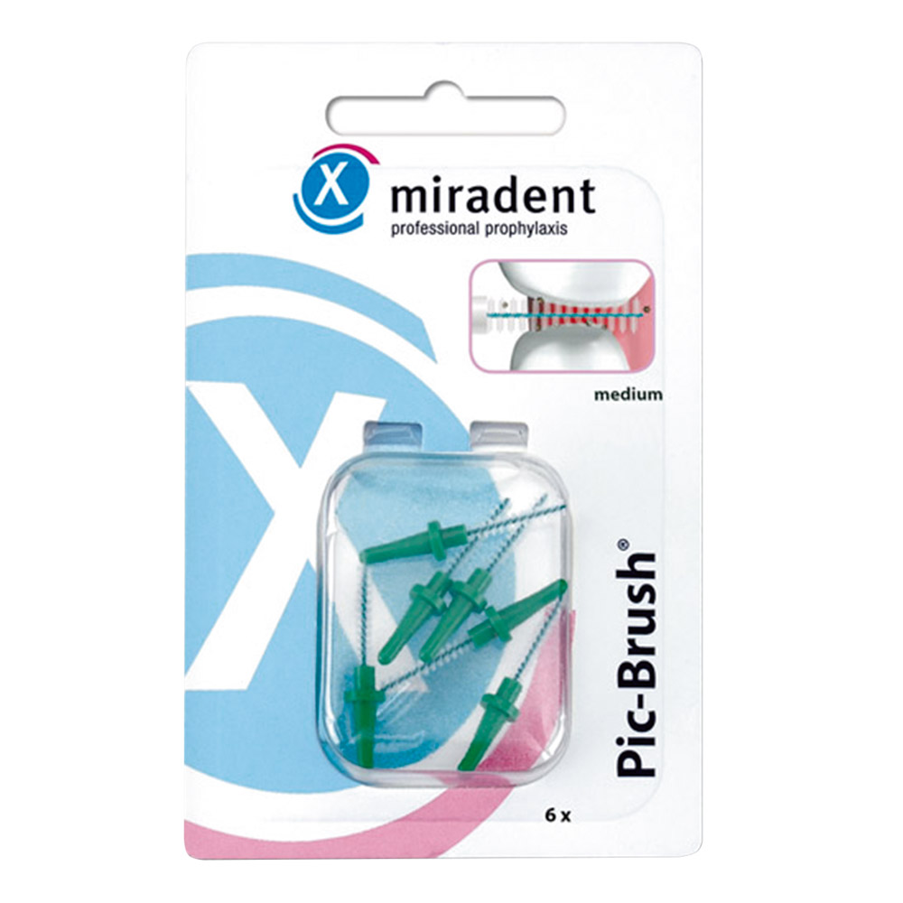 Pic Brush Ersatzbürsten grün, 6 Stück