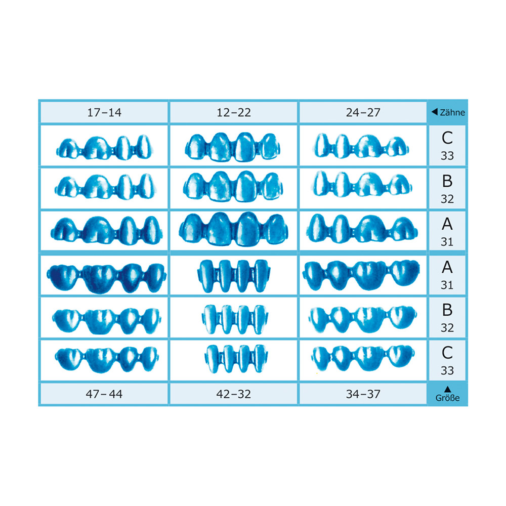 S-U Skabets Wachsfertigteil MK-BL-C 17-14C, 25 Stück