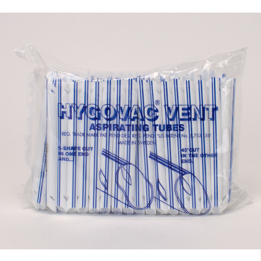 Hygovac Vent Absaugkanüle weiß/blau, 100 Stück