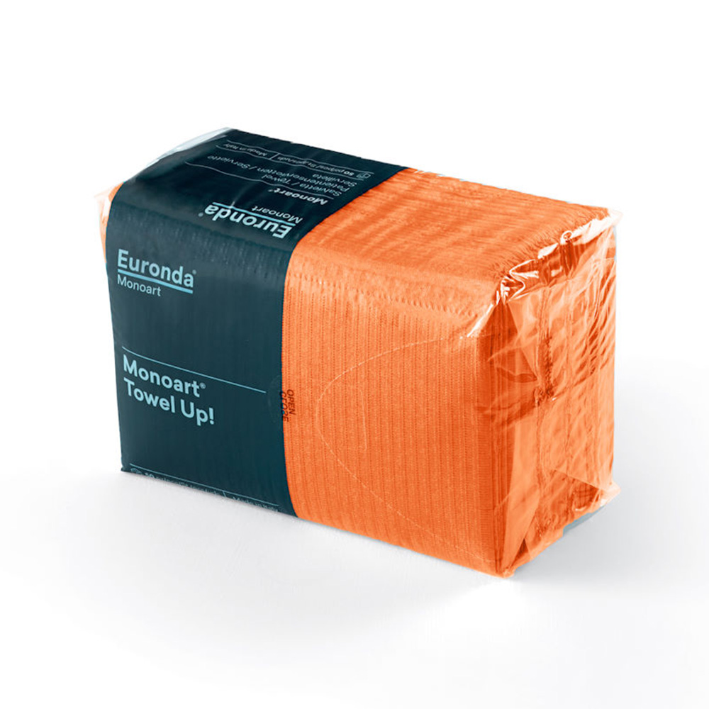 Monoart Patienten Servietten 33 x 45 cm orange, 500 Stück