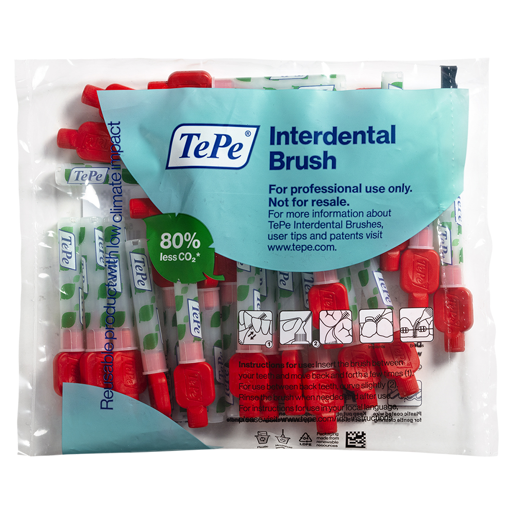 Interdentalbürsten 0,5mm rot, 25 Stück