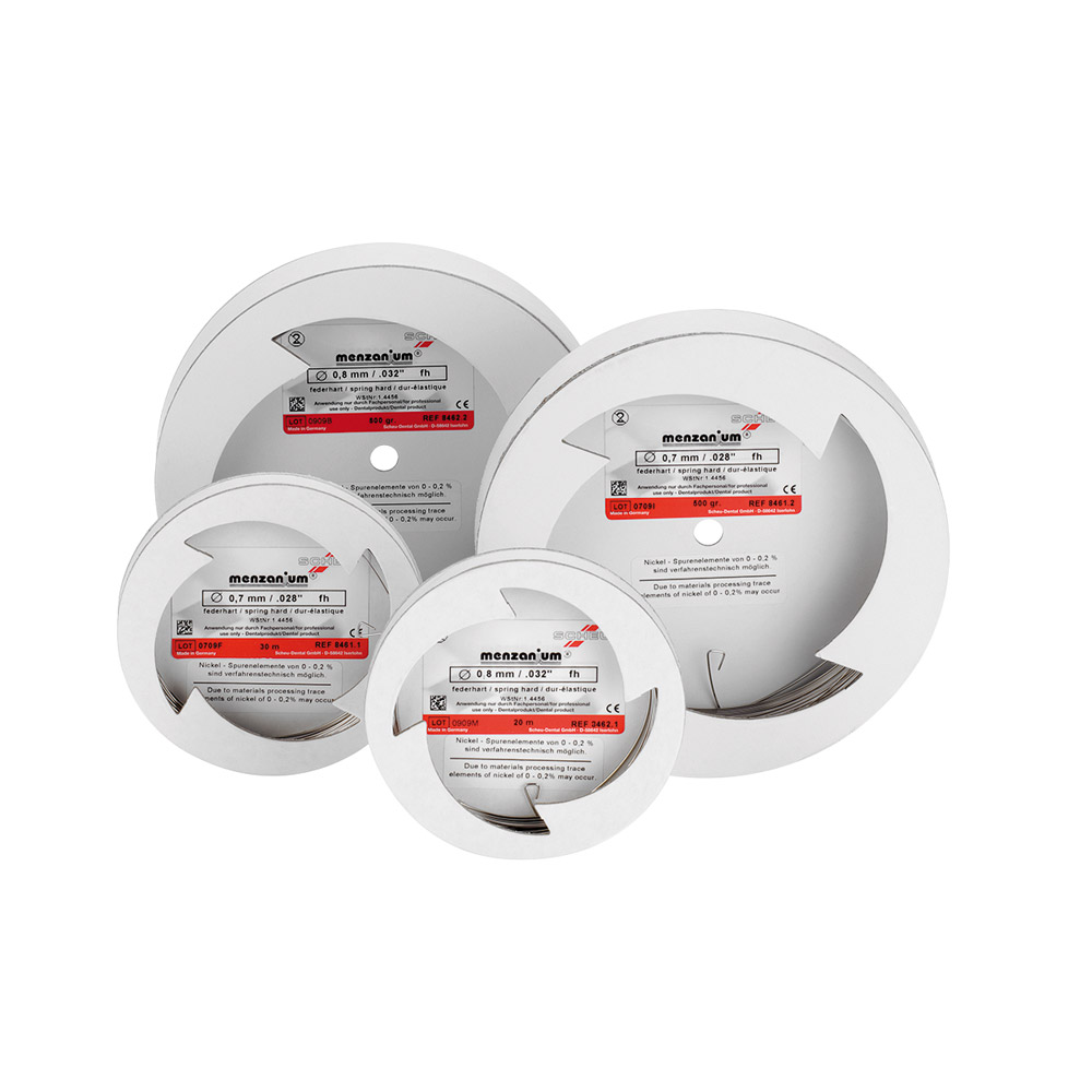 Menzanium Stangendraht federhart 0,60 x 75 mm, 500 g