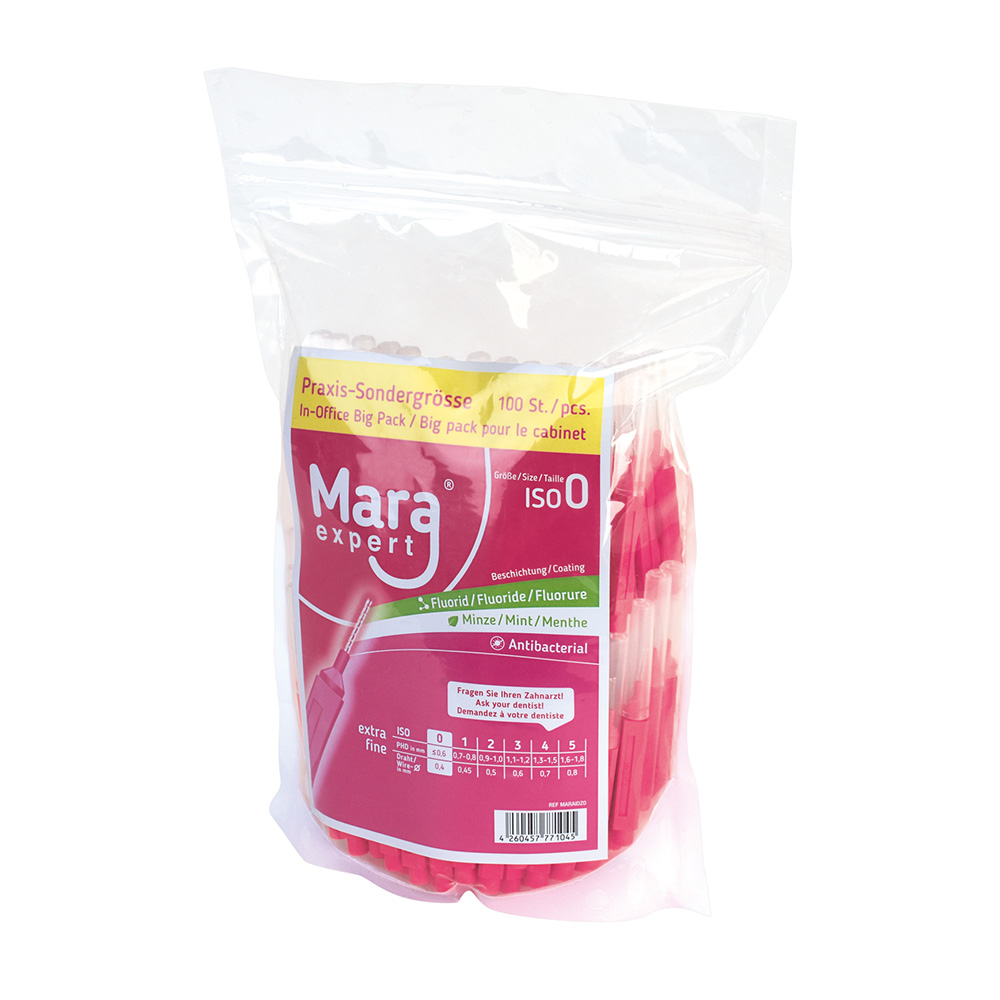 Mara Expert Premium Interdentalbürsten pink x-fein, 100 Stück