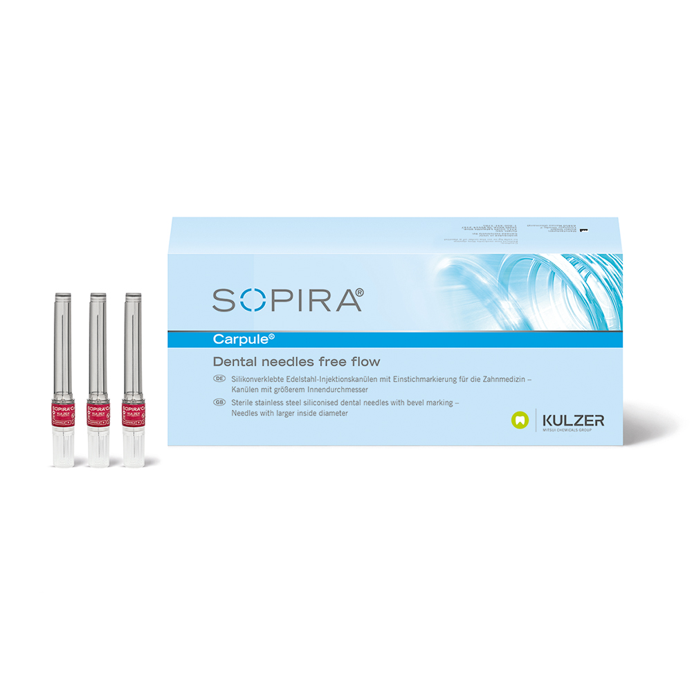 Sopira Carpule Free Flow Kanüle G27 0,4 x 38 mm, 100 Stück