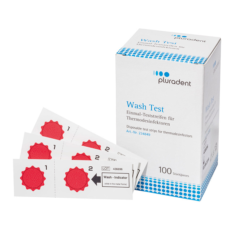 PLULINE Wash Test Indikatorstreifen, 100 Stück