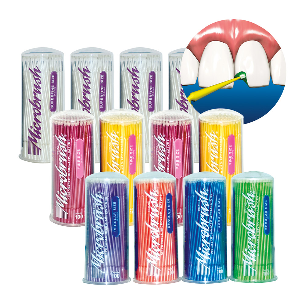 Microbrush regular blau, 100 Stück