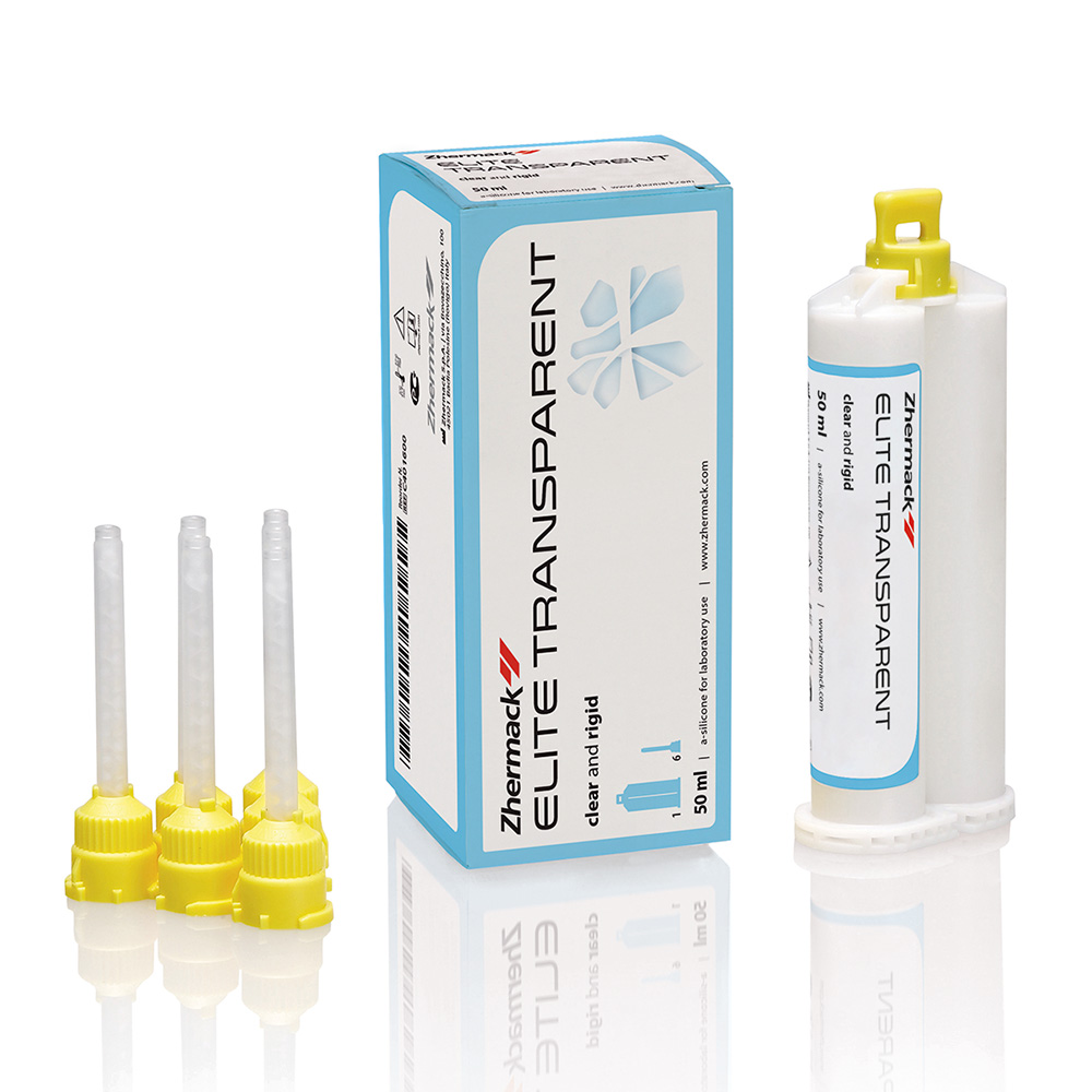 Elite Transparent, 50 ml Kartusche + 6 Mischkanülen