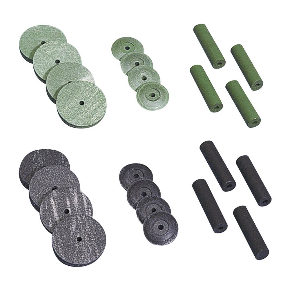 Gummipolierscheiben schwarz, 100 Stück